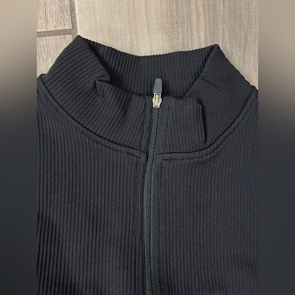 OQQ - NWT 2-Piece BodyCon Ribbed Zip-Front Short Sleeve Mini Dresses - Picture 8 of 8